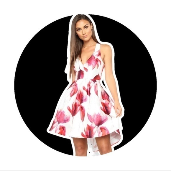 FASHIONNOVA Still Blooming Floral Mini Dress - White/Pink - Picture 2 of 8